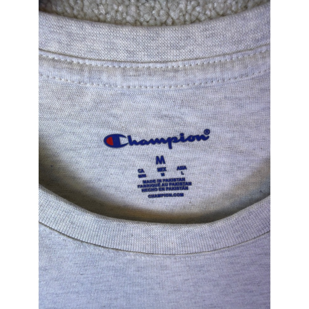 Champion T-Shirt Mens Medium Gray Michigan Wolverines U of M Graphic Tee NEW - Picture 3 of 6